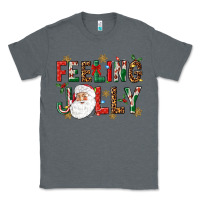Charcoal Heather Feeling Jolly Classic Tee - NancyCooperArtShop