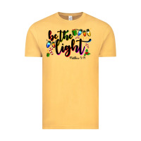 Vintage Mustard be the light matthew 5 14 Vintage Tee - MaliasSmallBusiness