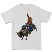Dove Grey western rodeo bullfighter Premium Tee - BarkalooDesign