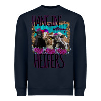Navy Hangin With My Heifers Heavyweight Sweatshirt - Bettercallsaul