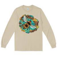 Mushroom leopard honeycomb with bee Long Sleeve Tee - Artiststas