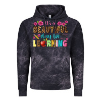 Cloud Black its a beautiful day for learning Vintage Hoodie - NancyCooperArtShop