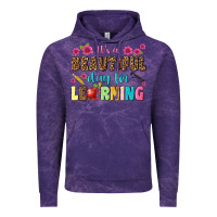 Cloud Purple its a beautiful day for learning Vintage Hoodie - NancyCooperArtShop