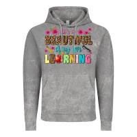 Cloud Rock its a beautiful day for learning Vintage Hoodie - NancyCooperArtShop