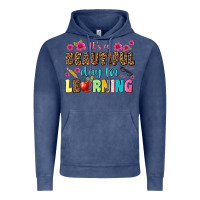 Vintage Denim its a beautiful day for learning Vintage Hoodie - NancyCooperArtShop