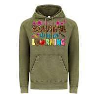 Vintage Olive its a beautiful day for learning Vintage Hoodie - NancyCooperArtShop