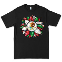 Black Christmas sunflower Mexican flag Premium Tee - JahusDesignShop