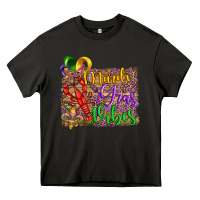Asphalt mardi gras vibes crawfish mask and fleur de lis Heavy Core Tee - Artiststas