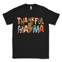 Black Thankful Mama Classic Tee - MaliasSmallBusiness
