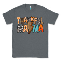 Charcoal Heather Thankful Mama Classic Tee - MaliasSmallBusiness