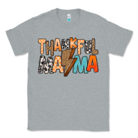 Heather Grey Thankful Mama Classic Tee - MaliasSmallBusiness