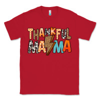 Red Thankful Mama Classic Tee - MaliasSmallBusiness