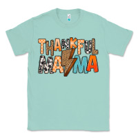 Seafoam Thankful Mama Classic Tee - MaliasSmallBusiness