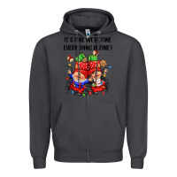 Smoke its fine were fine everything is fine Zipper Hoodie - CowGirlArtShop
