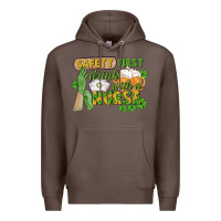 Coffee Safety first drink with a Nurse St. Patrick's Day Premium Hoodie - CowGirlArtShop