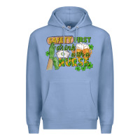 Colony Blue Safety first drink with a Nurse St. Patrick's Day Premium Hoodie - CowGirlArtShop