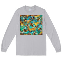 Moon Dust honeycomb and bees with leopard Long Sleeve Tee - Artiststas