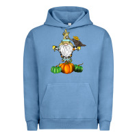 Pigment Pebble Blue Scracrow Urban Hoodie - CowhideDigitalArt