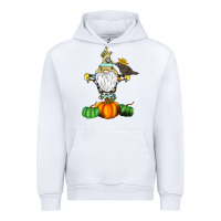 White Scracrow Urban Hoodie - CowhideDigitalArt