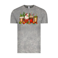 Cloud Rock Christmas Santa coffee cups Vintage Tee - MaliasSmallBusiness