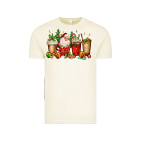 Vintage Arctic Christmas Santa coffee cups Vintage Tee - MaliasSmallBusiness