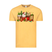 Vintage Mustard Christmas Santa coffee cups Vintage Tee - MaliasSmallBusiness