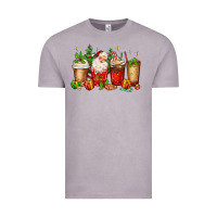 Vintage Zinc Christmas Santa coffee cups Vintage Tee - MaliasSmallBusiness