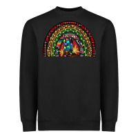 Black Christmas cowboy boots rainbow Heavyweight Sweatshirt - RanaPortraitStore