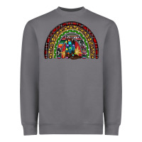Storm Christmas cowboy boots rainbow Heavyweight Sweatshirt - RanaPortraitStore