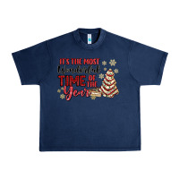 Navy its the most wonderful time of the year Urban Heavy Tee - MaliasSmallBusiness