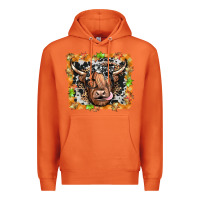 Carrot highland cow Premium Hoodie - JahusDesignShop