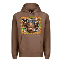 Chestnut highland cow Premium Hoodie - JahusDesignShop