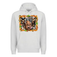 Dove Grey highland cow Premium Hoodie - JahusDesignShop