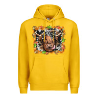 Lemon highland cow Premium Hoodie - JahusDesignShop