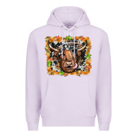 Lilac highland cow Premium Hoodie - JahusDesignShop