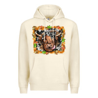 Sandshell highland cow Premium Hoodie - JahusDesignShop