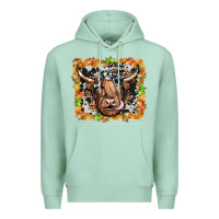 Seafoam highland cow Premium Hoodie - JahusDesignShop