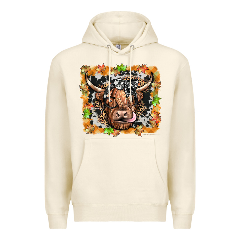 Highland Cow Premium Hoodie by JahusDesignShop | Teevron