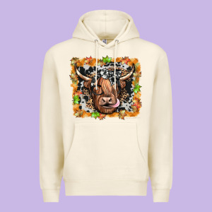 Highland Cow Premium Hoodie Designed By Jahusdesignshop