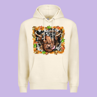 Highland Cow Premium Hoodie Designed By Jahusdesignshop