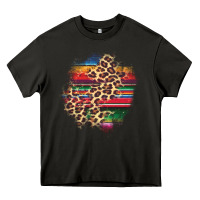 Asphalt serape leopard patch Heavy Core Tee - AdoDesignShop