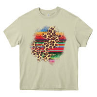 Mossy serape leopard patch Heavy Core Tee - AdoDesignShop