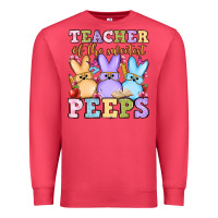 Cardinal Easter Day Teacher of the sweetest peeps Premium Sweatshirt - OliviaCreatesArt