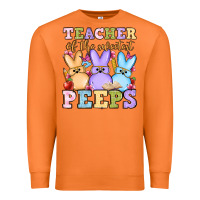 Carrot Easter Day Teacher of the sweetest peeps Premium Sweatshirt - OliviaCreatesArt