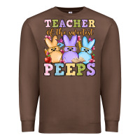 Chestnut Easter Day Teacher of the sweetest peeps Premium Sweatshirt - OliviaCreatesArt