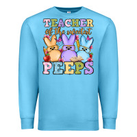 Ocean Blue Easter Day Teacher of the sweetest peeps Premium Sweatshirt - OliviaCreatesArt