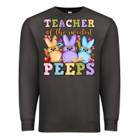 Smoke Easter Day Teacher of the sweetest peeps Premium Sweatshirt - OliviaCreatesArt