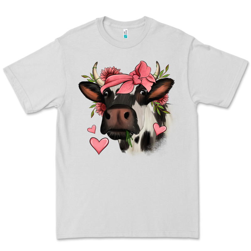 Valentines Day Cow Premium Tee by Jasminsmagicworld | Teevron