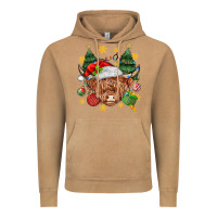 Vintage Camel Christmas highland cow Vintage Hoodie - MaliasSmallBusiness