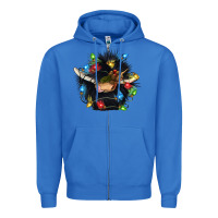 True Royal christmas black angus gnome Zipper Hoodie - CowGirlArtShop